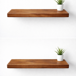 Raft de perete suspendat- poliță din lemn masiv  - casă & stil de viață - mobilier artizanal - rafturi  - Artynos.ro