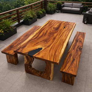 Masă din lemn masiv  - casă & stil de viață - mobilier artizanal - mese - Artynos.ro