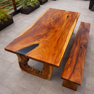 Masă din lemn masiv  - casă & stil de viață - mobilier artizanal - mese - Artynos.ro