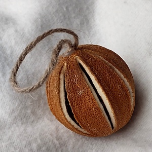 6 globuri naturale portocala uscata, Craciun, Decoratiuni de Craciun de casa, Globuri de Craciun, Altele, ARTYNOS