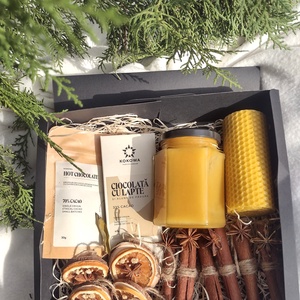 Cutie cadou de Crăciun - Natural - crăciun - cadouri de moș crăciun - cadouri de moș crăciun - Artynos.ro