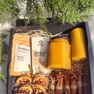 Cutie cadou de Crăciun - Natural - crăciun - cadouri de moș crăciun - cadouri de moș crăciun - Artynos.ro