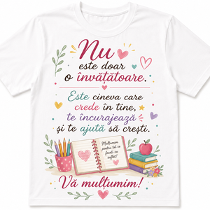 Tricou personalizat pentru doamna invatatoare - Artynos.ro