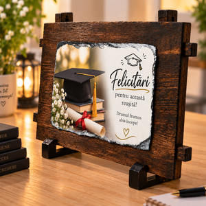 Cadou personalizat pentru absolvire � ardezie cu mesaj - casă & stil de viață - decorațiuni de casă - decorațiuni de masă și rafturi - decorațiuni de masă - Artynos.ro