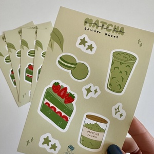 Foaie de stickere Matcha, Casa & Stil de viata, Produse de papetarie, Pachet stickere, , ARTYNOS