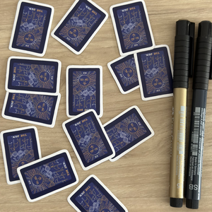 Set 4 stickere model Tarot, Casa & Stil de viata, Papetarie de hartie, Pachet stickere, Altele, ARTYNOS