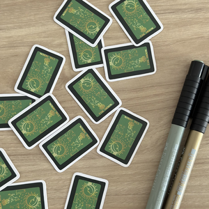 Set 4 stickere model Tarot - casă & stil de viață - produse de papetărie - pachet stickere - Artynos.ro