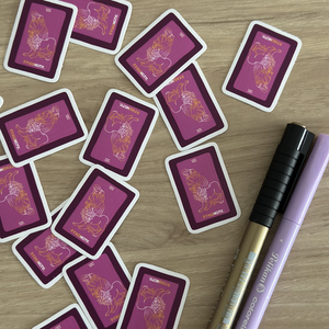 Set 4 stickere model Tarot - casă & stil de viață - produse de papetărie - pachet stickere - Artynos.ro