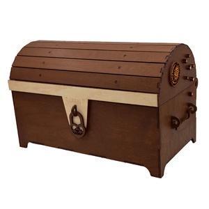 Cufar din lemn, Maro, pentru Trusou Botez, 35x18x23 cm, lucrat manual, Jucarii si echipamente pentru copii, Daruri de botez, Gravare, pirogravura, Prelucrarea lemnului, ARTYNOS