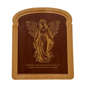 Tablou, gravat, cu mesaj, lemn, natur, maro, 23x20x1cm, Casa & Stil de viata, Accesorii pentru decorat casa, Decoratiuni de pereti, decoratiuni suspendate, Placa decorativ, Gravare, pirogravura, Prelucrarea lemnului, ARTYNOS