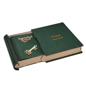 Jurnalul Meu Secret, A5, din lemn personalizat, Verde, 100 pagini si pix din lemn inclus - casă & stil de viață - papetărie de hârtie - caiete și jurnal - Artynos.ro