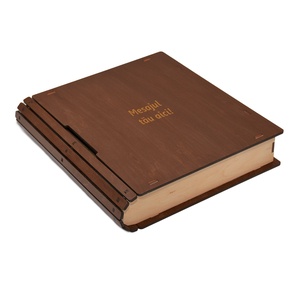 Agenda A5 din lemn personalizata, Maro, Pomul vietii, 100 pagini si pix din lemn inclus - casă & stil de viață - papetărie de hârtie - caiete și jurnal - Artynos.ro