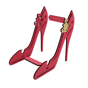 Suport telefon, Piksel, Pantofi cu toc, rosu, cu ornament auriu - casă & stil de viață - organizare & depozitare - organizator birou - Artynos.ro