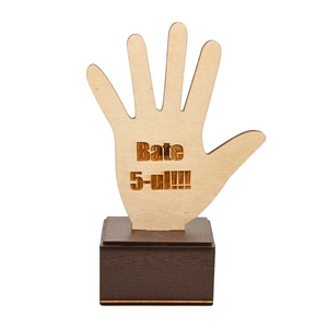 Trofeu din lemn, personalizat, cu mesaj, pe suport din HDF,  22X14 cm - casă & stil de viață - decorațiuni de casă - decorațiuni de masă și rafturi - decorațiuni de masă - Artynos.ro