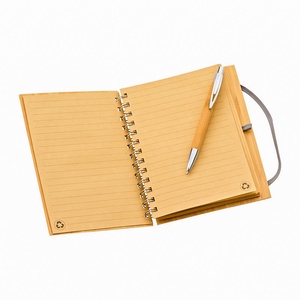 Agenda A5 nedatata, Educatoare, Invatatoare, Profesoare, 140 pagini dictando, Bambus, pix inclus si semn de carte cadou - casă & stil de viață - produse de papetărie - caiete și jurnale - Artynos.ro