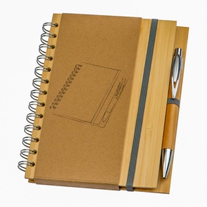 Agenda A5 nedatata, Invatatori, 140 pagini dictando, Bambus, pix inclus si semn de carte cadou - casă & stil de viață - produse de papetărie - caiete și jurnale - Artynos.ro