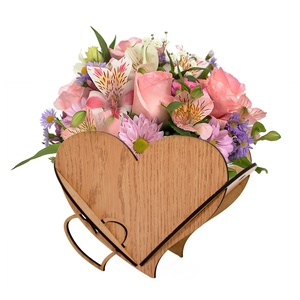 Cutie pentru aranjament floral din lemn 17x12x6 cm - casă & stil de viață - decorațiuni de casă - accesorii florale - cutii cu flori - Artynos.ro
