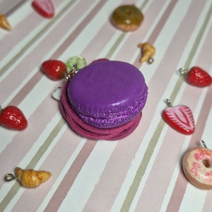 Colier Lung cu Pandantiv Macaron din Lut - Artynos.ro