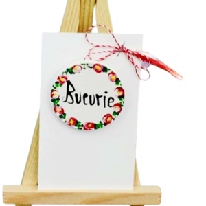Mărțișor tip broșă , Bijuterii, Broșă, insigne, Insigne, Pictură, ARTYNOS