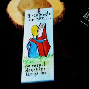 Semn de carte pictat  - Artynos.ro