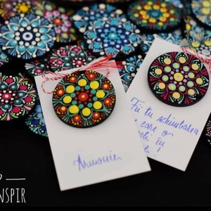 Mărțișor pictat - bijuterii - mărțișor - Artynos.ro