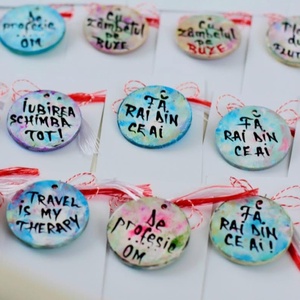 Mărțișor pictat și personalizat  - bijuterii - mărțișor - Artynos.ro