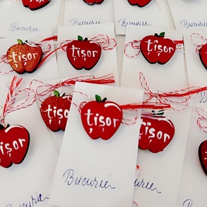 Mărțișor pictat  - bijuterii - mărțișor - Artynos.ro