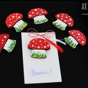 Mărțișor pictat  - bijuterii - mărțișor - Artynos.ro