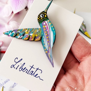 Mărțișor Pasărea Colibri  - bijuterii - mărțișor - Artynos.ro