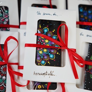 Semn de carte pictat stil mandala  - Artynos.ro