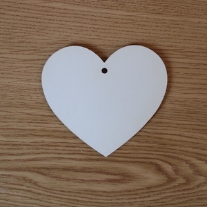 Blank mdf alb - inima, 10x12 cm , Accessorii și unelte, Accesorii decorative, Alte accesorii, Prelucrarea lemnului, ARTYNOS