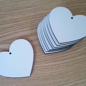 Blank mdf alb - inima, 10x12 cm  - accessorii și unelte - accesorii decorative - alte accesorii - Artynos.ro