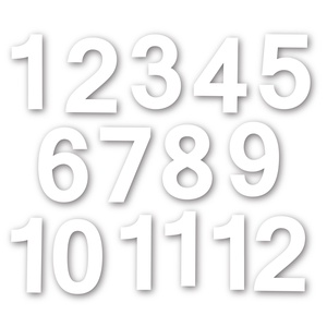 Set 15 numere din mdf alb/natur 2.5 mm pentru ceas de perete sau cadran ceas, Accessorii și unelte, Orologerie, Numere, litere, Prelucrarea lemnului, ARTYNOS