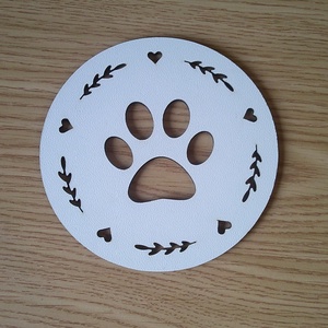 Suport pahar din MDF alb de 2.5 mm cu design picior animal, Accessorii și unelte, Accesorii decorative, Alte accesorii, Prelucrarea lemnului, ARTYNOS