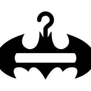 Umeras cu logo Batman realizat din MDF 4 mm, vopsit in culori acrilice. , Accessorii și unelte, Accesorii decorative, Alte accesorii, Prelucrarea lemnului, Pictură, ARTYNOS