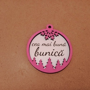 Globuri de brad cu mesaj - crăciun - cadouri de moș crăciun - decor cu moș crăciun - Artynos.ro