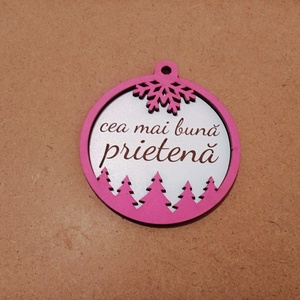 Globuri de brad cu mesaj - crăciun - cadouri de moș crăciun - decor cu moș crăciun - Artynos.ro