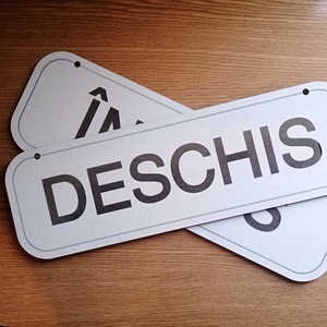Set semne Deschis, Inchis, MDF de 2.55 mm, 35 cm lungime, 11 cm inaltime - accessorii și unelte - accesorii decorative - alte accesorii - Artynos.ro