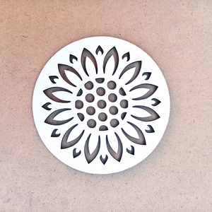 Suport pahar din MDF alb de 2.5 mm, diametru 10 cm - accessorii și unelte - accesorii decorative - alte accesorii - Artynos.ro
