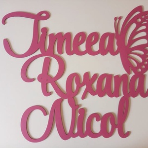 Text personalizat. Nume pentru botez, nunta, aniversare sau alte evenimente - casă & stil de viață - accesorii pentru casă și grădină - plăcuțe cu nume  - Artynos.ro