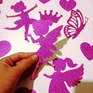 Set 100 forme carton glitter -  - Artynos.ro