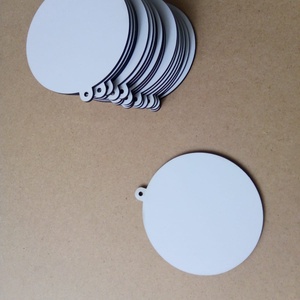 Set 30 blank-uri glob de Craciun pentru decorat, HDF alb 3 mm, diametru 9 cm - crăciun - decorațiuni de crăciun de casă - globuri de crăciun - Artynos.ro