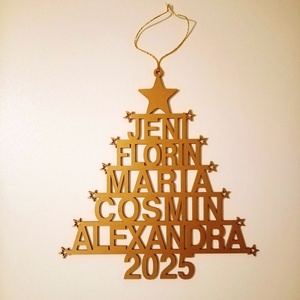 Ornament pentru bradul de Craciun sau pentru usa (personalizabil) - crăciun - decorațiuni de crăciun de casă - figurine pentru pomul de crăciun - Artynos.ro