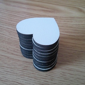 Set 50 blank-uri inima - HDF alb, 5x6 cm  - accessorii și unelte - accesorii decorative - alte accesorii - Artynos.ro