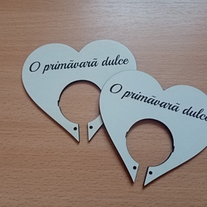 Set 10 forme inima pentru martisor dulce. 9.5x8.5 cm. Gravate cu mesaj - accessorii și unelte - accesorii decorative - alte accesorii - Artynos.ro