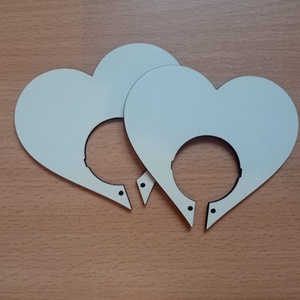 Set 20 blank-uri, forma inima, pentru martisor dulce. 9.5x8.5 cm., Accessorii si unelte, Accesorii decorative, Alte accesorii, Prelucrarea lemnului, Gravare, pirogravura, ARTYNOS