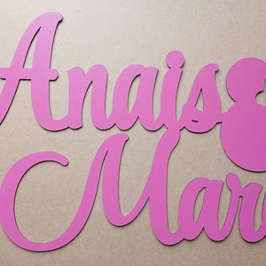 Text personalizat. Nume pentru botez, nunta, aniversare sau alte evenimente - casă & stil de viață - accesorii de grădină - plăcuțe cu nume  - Artynos.ro