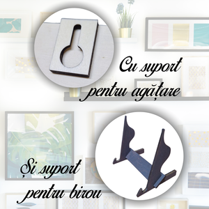 Placheta Mama  Piesa care ne leagă cu Piese de Puzzle Gravate si Suport Pentru Perete si Birou -  - Artynos.ro