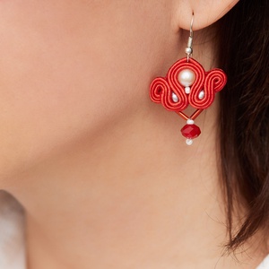 The Sun Daughter Princess � Cercei soutache realizați manual - bijuterii - cercei - cercei brodați - Artynos.ro