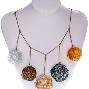 Colier cu sfere - bijuterii - coliere - coliere cu multiple șiruri - Artynos.ro